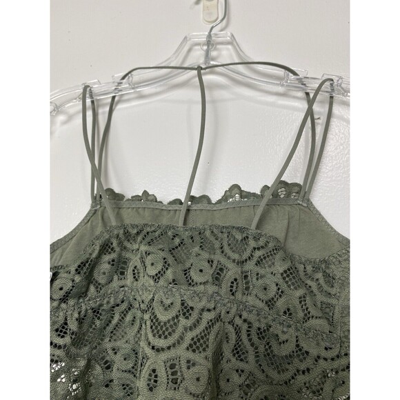 Tranquil & True Lace Bralette Bra Size S Women's Green Double Strap Padded - Picture 10 of 15